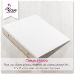 Classeur blanc - A customiser Scrapbooking Carterie