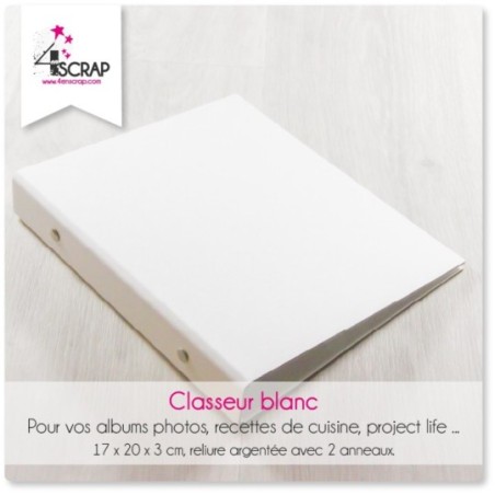 A customiser Scrapbooking Carterie - Classeur blanc