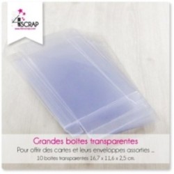 A customiser Scrapbooking Carterie - Grandes boites transparentes