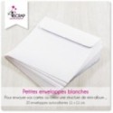 A customiser Scrapbooking Carterie - Petites enveloppes blanches