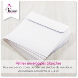 Petites enveloppes blanches - A customiser Scrapbooking Carterie