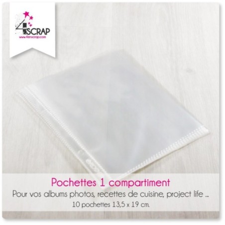 A customiser Scrapbooking Carterie - Pochettes 1 compartiment