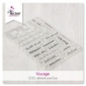 Clear stamp Scrapbooking Card making letters stain - Texte backgrounds 2
