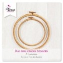 A customiser Scrapbooking Carterie - DUO MINIS cercles "A broder"