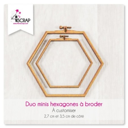 To Customize Scrapbooking Card Making - Duo "embroidery" small hexagons