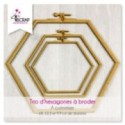 To Customize Scrapbooking Card Making - Trio "embroidery" hexagons