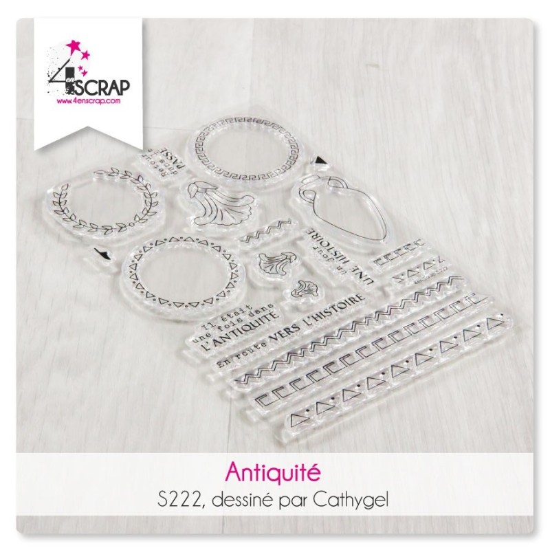 Tampon transparent Scrapbooking Carterie mots - jolis souvenirs Tampon transparent Scrapbooking Carterie mots - jolis souvenirs