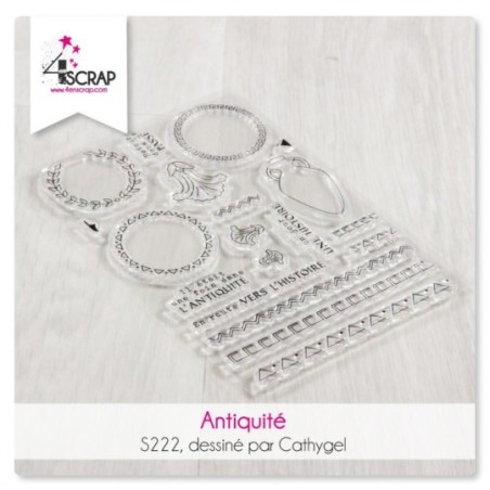 Tampon transparent Scrapbooking Carterie mots - jolis souvenirs