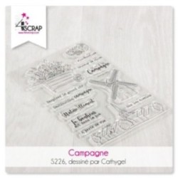 Tampon transparent Scrapbooking Carterie asie - Temples & bouddhas