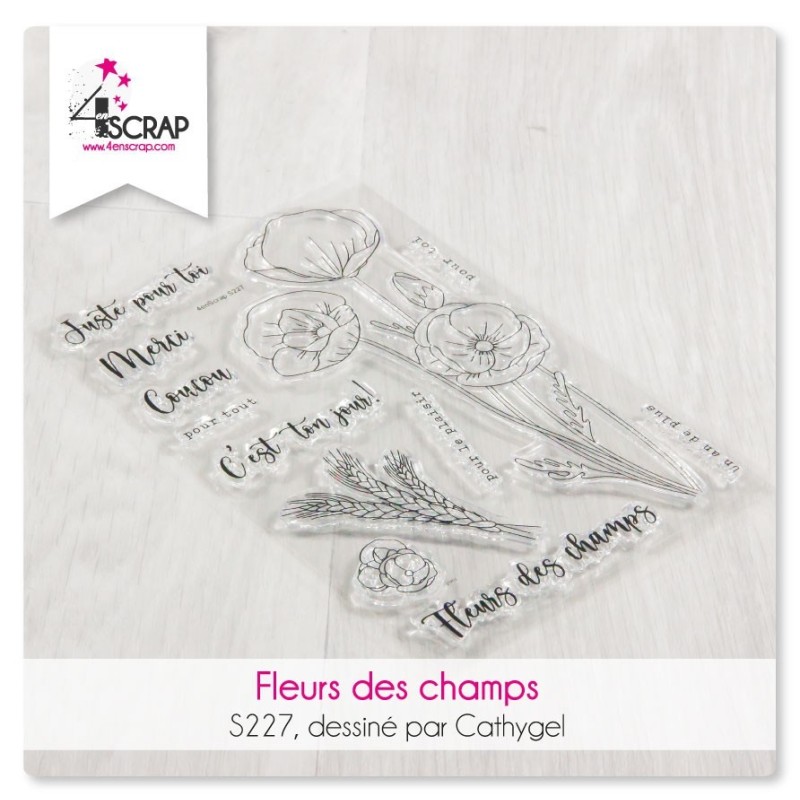 Tampon transparent Scrapbooking Carterie nature - Campagne Tampon transparent Scrapbooking Carterie nature - Campagne