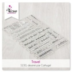 Tampon transparent Scrapbooking Carterie mot - Enjoy Tampon transparent Scrapbooking Carterie mot - Enjoy