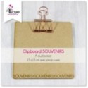 A customiser Scrapbooking Carterie souvenirs - Moyen clipboard carré