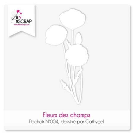 Pochoir Scrapbooking Carterie - Fleurs des champs