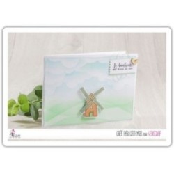 Stencil Scrapbooking Card Making - Hills