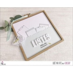 Clear stamp Scrapbooking Card making words - Travel