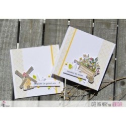 Tampon transparent Scrapbooking Carterie nature - Campagne