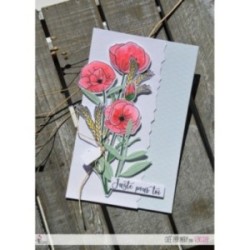 Tampon transparent Scrapbooking Carterie nature - Fleurs des champs Tampon transparent Scrapbooking Carterie nature - Fleurs des champs