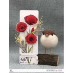 Matrice de coupe Scrapbooking Carterie fleurs champs - Coquelicots Matrice de coupe Scrapbooking Carterie fleurs champs - Coquelicots