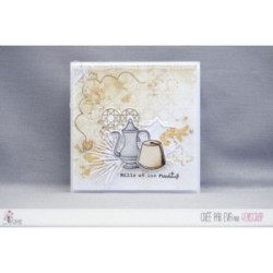 Cutting die Scrapbooking Card Making beverage - Mint Tea