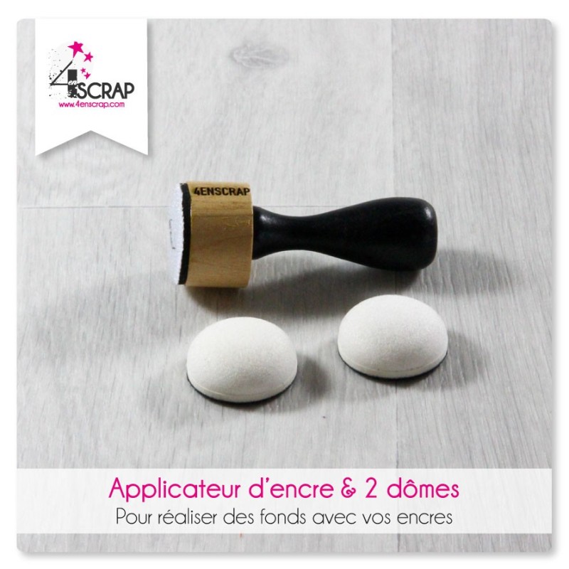 Tool Scrapbooking Carterie background - blending tool & 2 foam domes pack Tool Scrapbooking Carterie background - blending tool & 2 foam domes pack