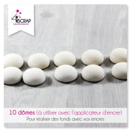 Outil Scrapbooking Carterie recharge - Lot de 10 dômes en mousse