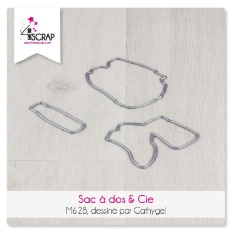 Matrice de coupe Scrapbooking Carterie nature - Sac à dos & Cie