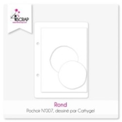 Pochoir Scrapbooking Carterie cercle - Rond