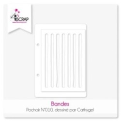 Pochoir Scrapbooking Carterie traits - Bandes