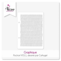 Pochoir Scrapbooking Carterie traits - Graphique