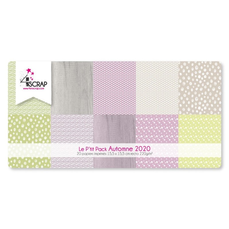 Pack Papier Imprimé Scrapbooking Carterie - Automne 2020 le P'tit Pack Pack Papier Imprimé Scrapbooking Carterie - Automne 2020 le P'tit Pack
