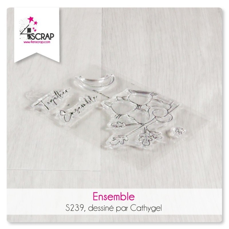 Tampon transparent Scrapbooking Carterie écureuil - Ensemble Tampon transparent Scrapbooking Carterie écureuil - Ensemble