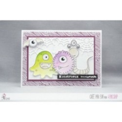 Tampon transparent Scrapbooking Carterie Halloween - Petit monstre