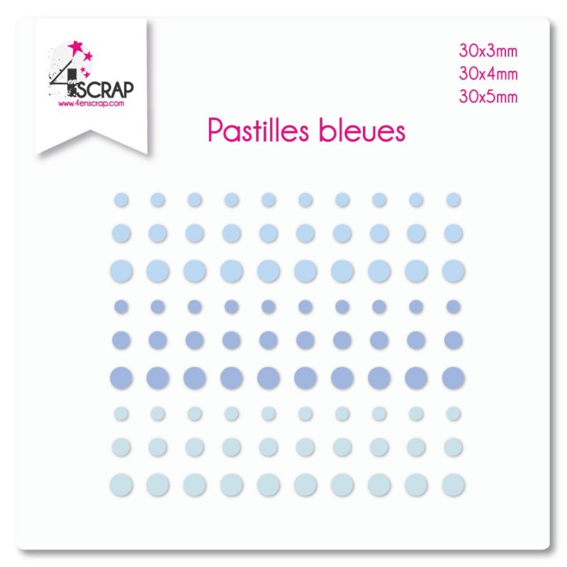 Embellishment Scrapbooking Card making Sticker - Blue dots Embellishment Scrapbooking Card making Sticker - Blue dots