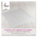 Accessoire Scrapbooking Carterie - Pochettes de rangement pour papier