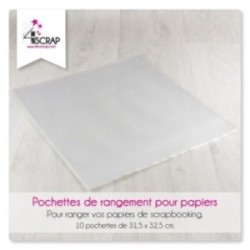 Accessoire Scrapbooking Carterie -  Pochettes de rangement pour papier