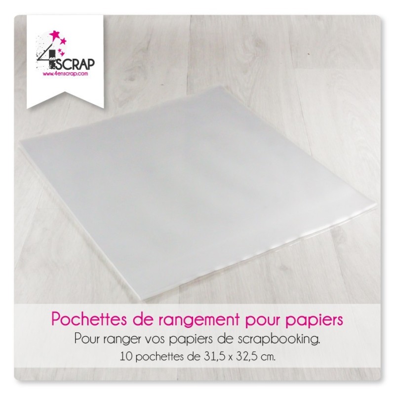 Pochette rangement papier - 4enscrap