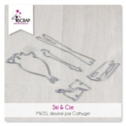 Matrice de coupe Scrapbooking Carterie hiver noël - Lutins