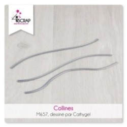 Collines - Matrice de coupe Scrapbooking Carterie bordure pointillés