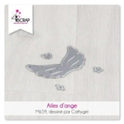 Matrice de coupe Scrapbooking Carterie fcarré rond pointillés - Fenêtres festonnées