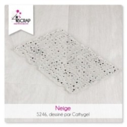 Tampon transparent Scrapbooking Carterie - Neige