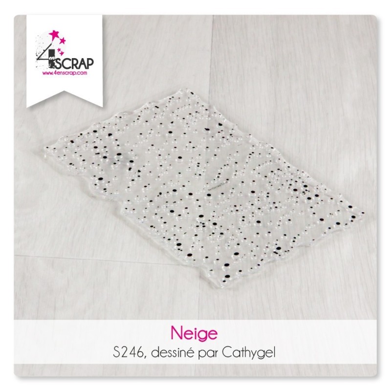 Tampon transparent Scrapbooking Carterie - Neige Tampon transparent Scrapbooking Carterie - Neige