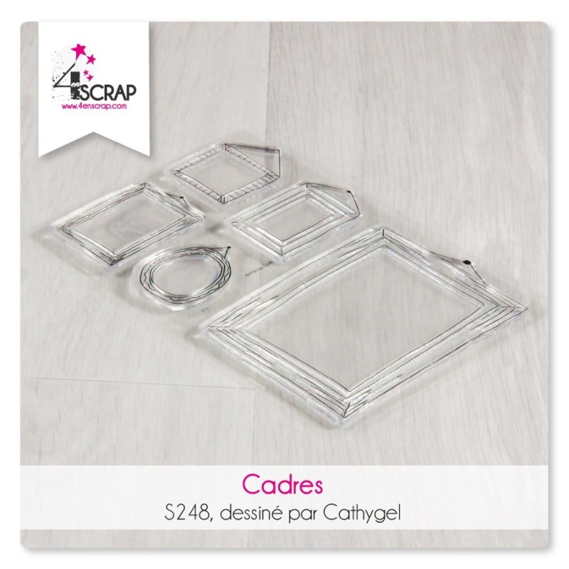 Tampon transparent Scrapbooking Carterie formes - Cadres Tampon transparent Scrapbooking Carterie formes - Cadres