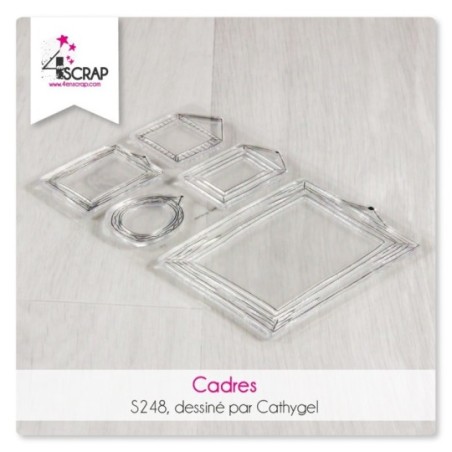 Tampon transparent Scrapbooking Carterie formes - Cadres
