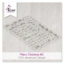Tampon transparent Scrapbooking Carterie - Merry Christmas 2