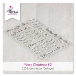 Tampon transparent Scrapbooking Carterie - Merry Christmas 2