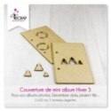 A customiser Scrapbooking Carterie - Couverture mini album Sapins