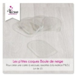 A customiser Scrapbooking Carterie - P'tite coque "Boule de neige"