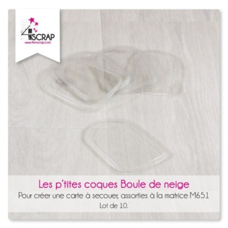 A customiser Scrapbooking Carterie - P'tite coque "Boule de neige"