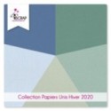 Pack Papier Uni Scrapbooking Carterie - Hiver 2020