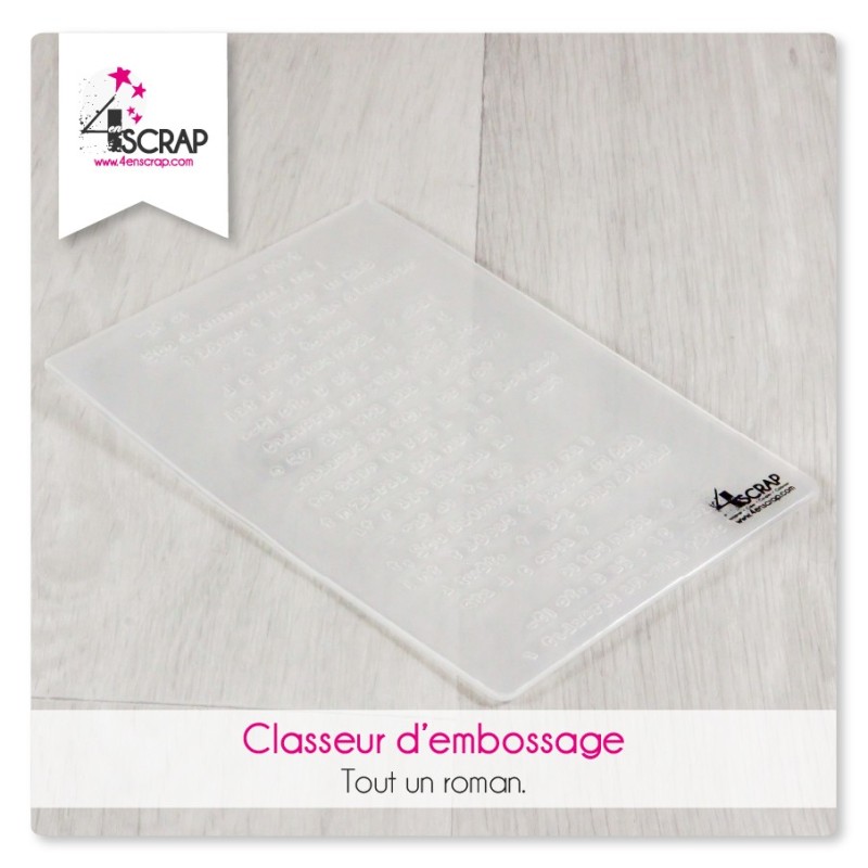 Classeur d'embossage Scrapbooking Carterie maison - Tout un roman Classeur d'embossage Scrapbooking Carterie maison - Tout un roman